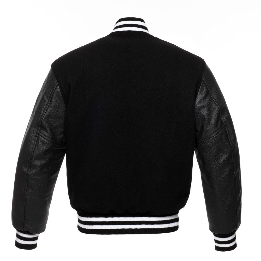 Jacketshop Jacket Black White College Jacket