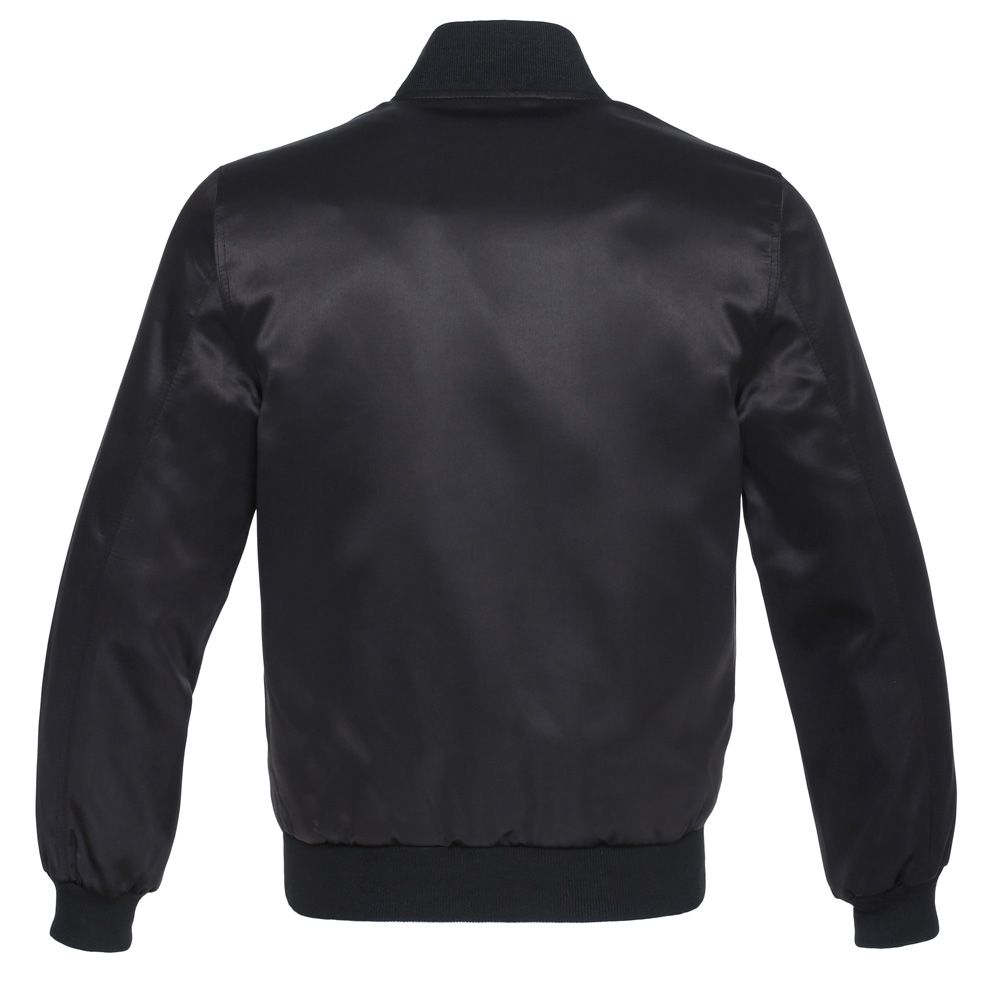Jacketshop Jacket Solid Black Satin Jacket