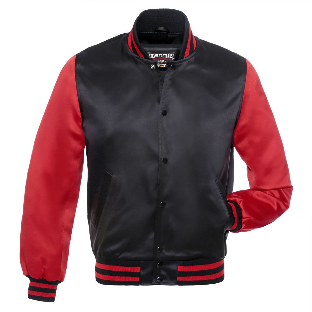 Jacketshop Jacket Black Red Satin Jacket