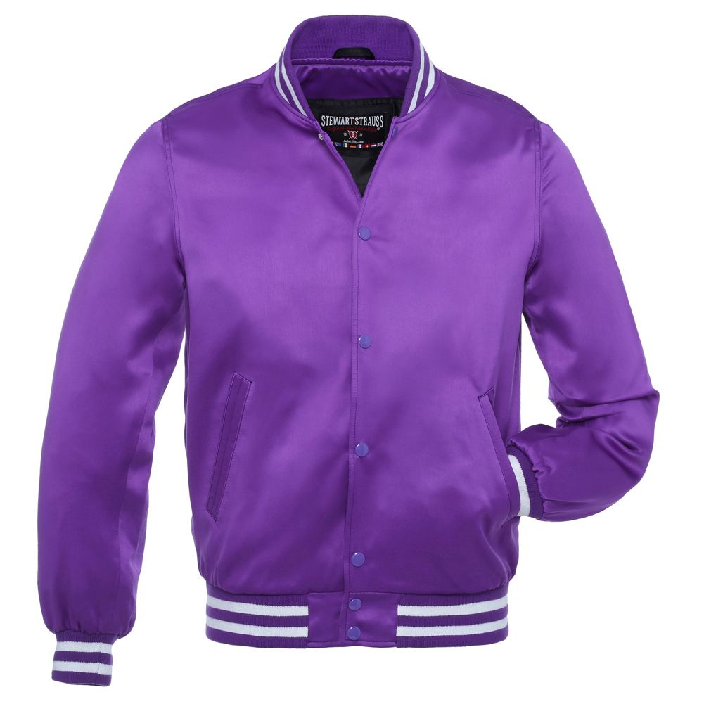 purple satin jacket