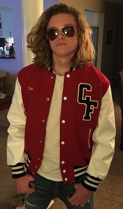 Who owns this Davis Senior High School letterman jacket?