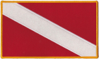 Scuba Diving Flag Patch