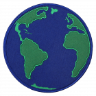 PA320 GLOBE EARTH PATCH