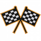 PS106 RACING FLAGS PATCH
