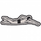 PS122 MALE SWIMMER PATCH