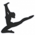 PS126 Gymnast Femalel Black Patch