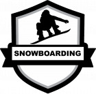 BP607 Snowboarding Badge