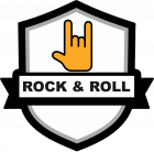 BP582 Rock&Roll Badge