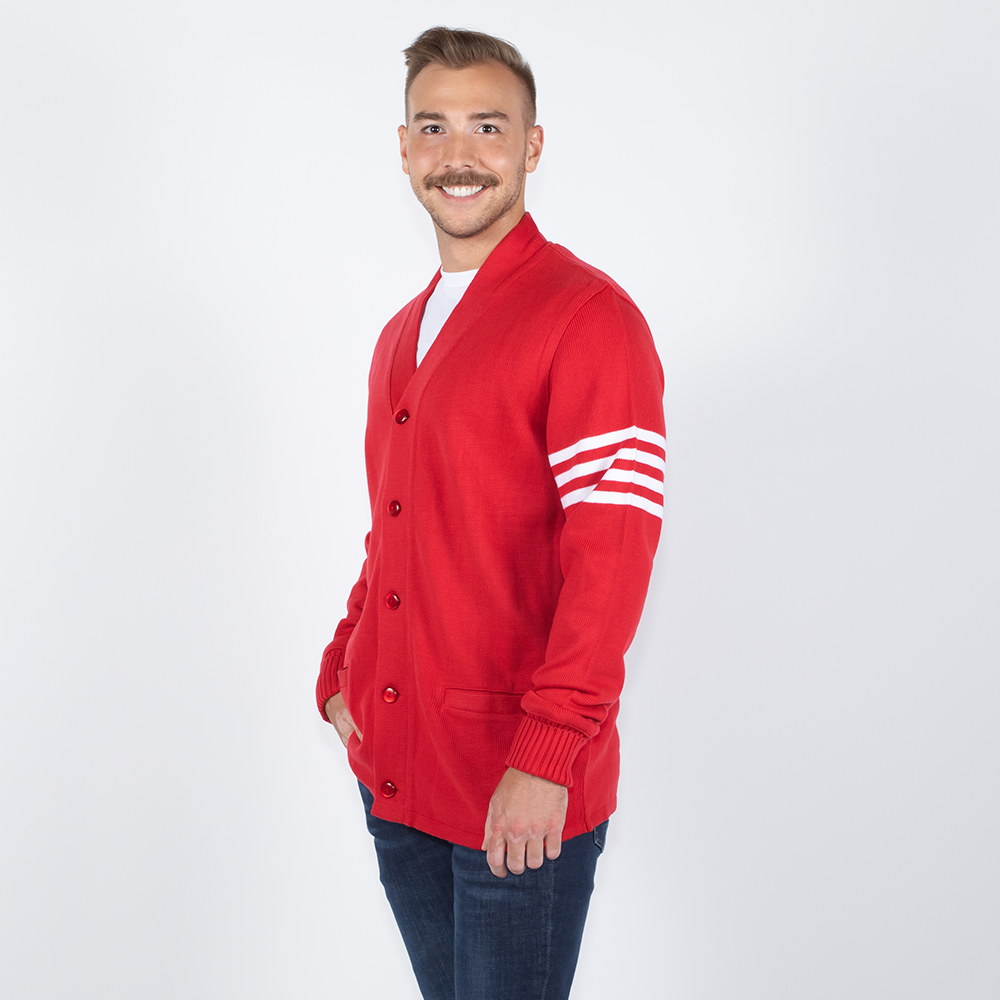 Jacketshop Sweater Red White