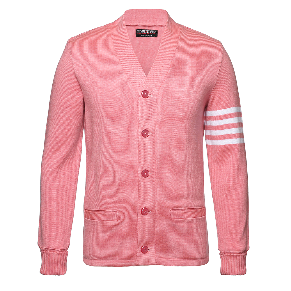 Jacketshop Sweater Pink White