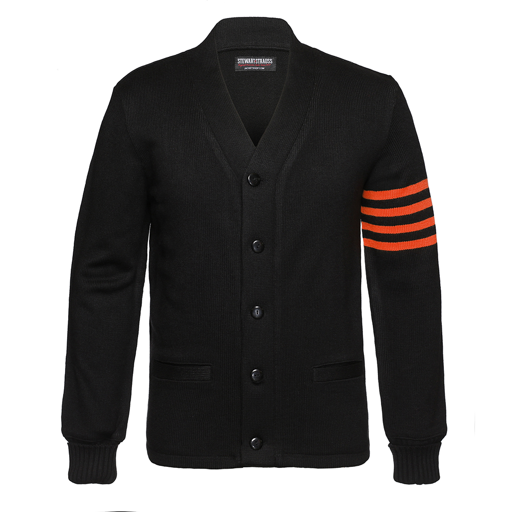 Jacketshop Sweater Black Orange