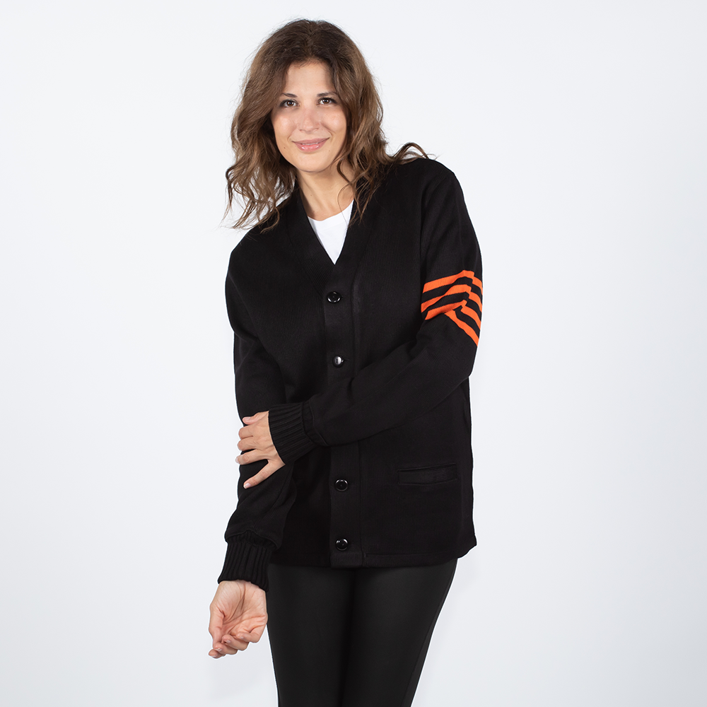 Jacketshop Sweater Black Orange