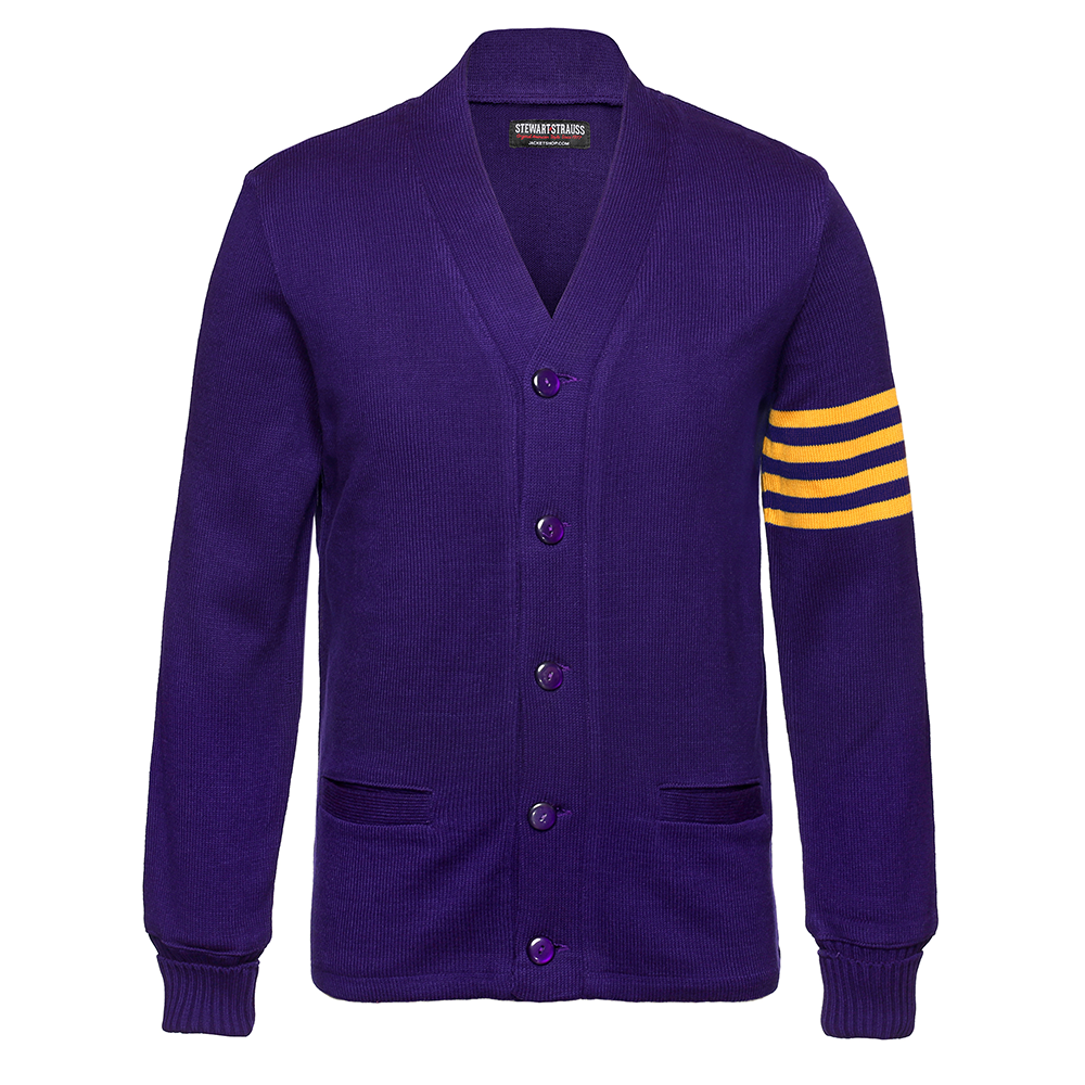 Jacketshop Sweater Purple Gold