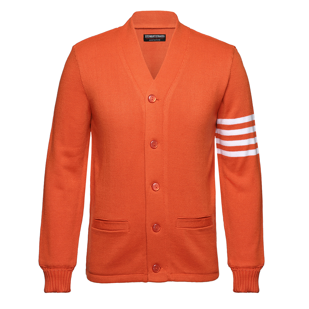 Jacketshop Sweater Orange White