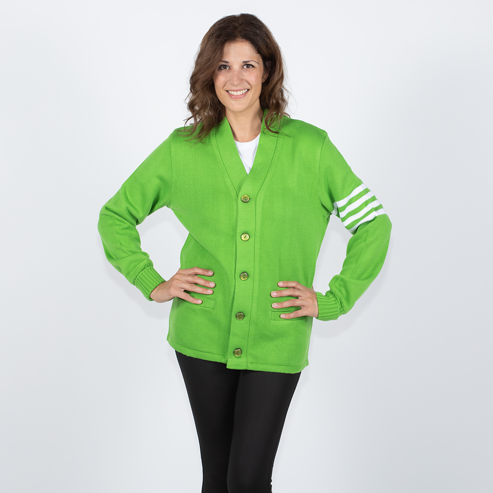 Jacketshop Sweater Lime Green White